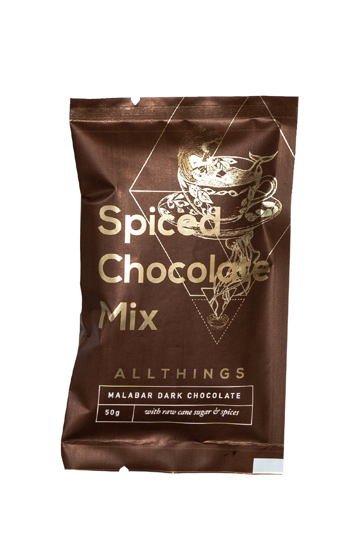 Drinking chocolate powder with spices