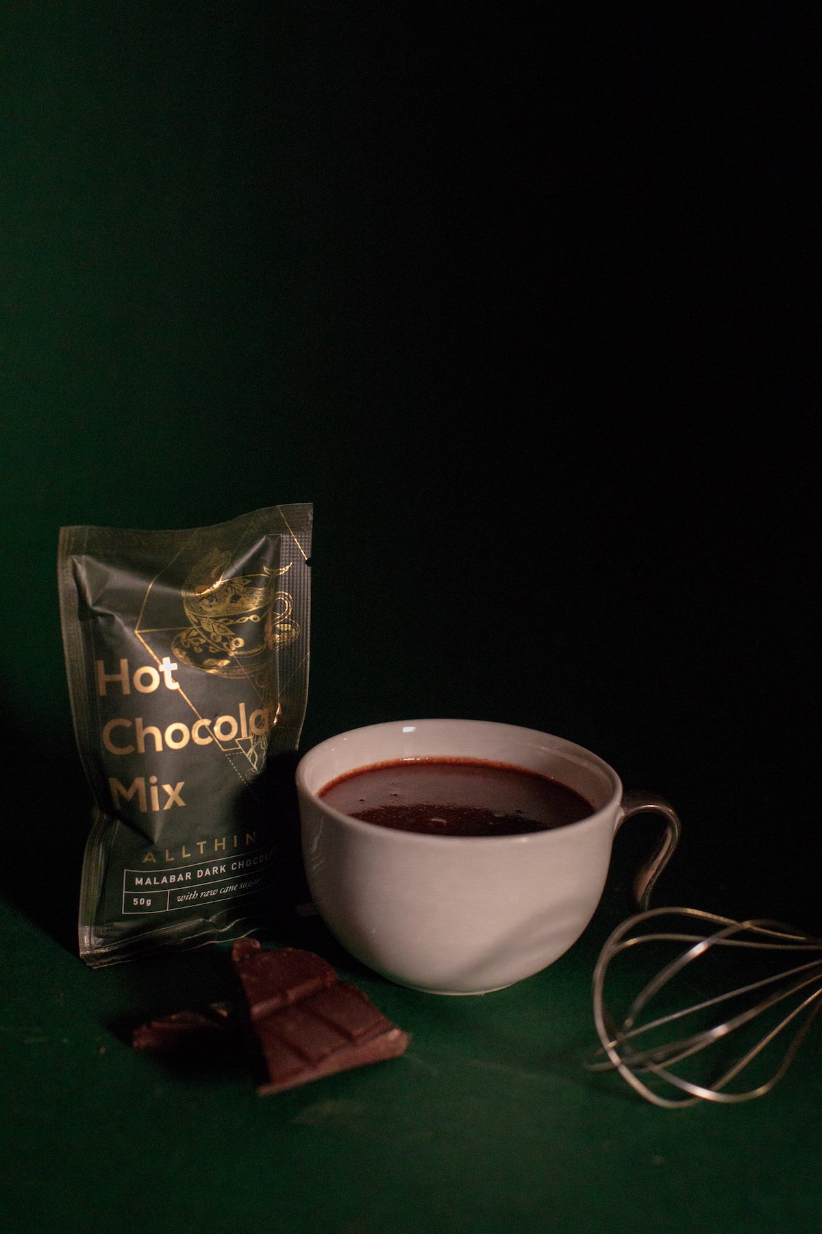 Dark Hot chocolate drink